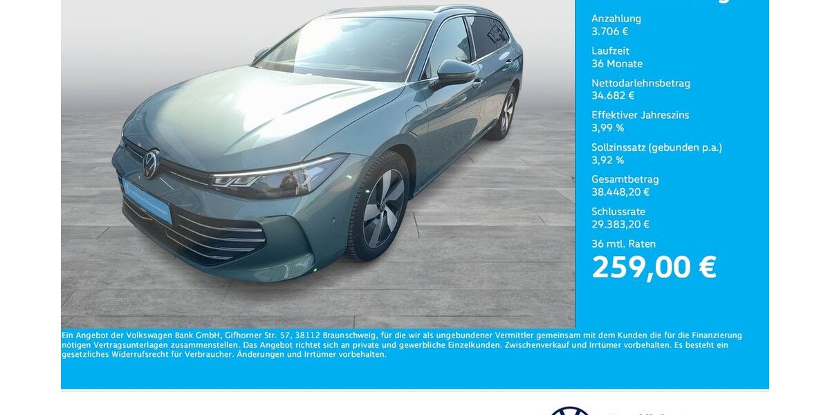 VW Passat Variant 7.557 km 37.955 &euro; Dortmund 44141