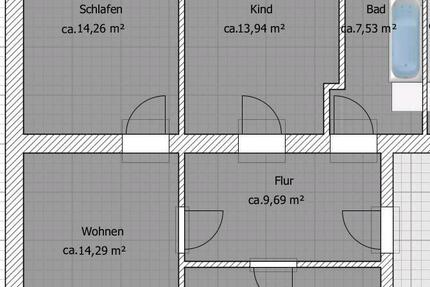Wohnung Gelsenkirchen Rotthausen - 3.5 Zimmer, 67 m&sup2;, 400&euro; | Angebot:24601926