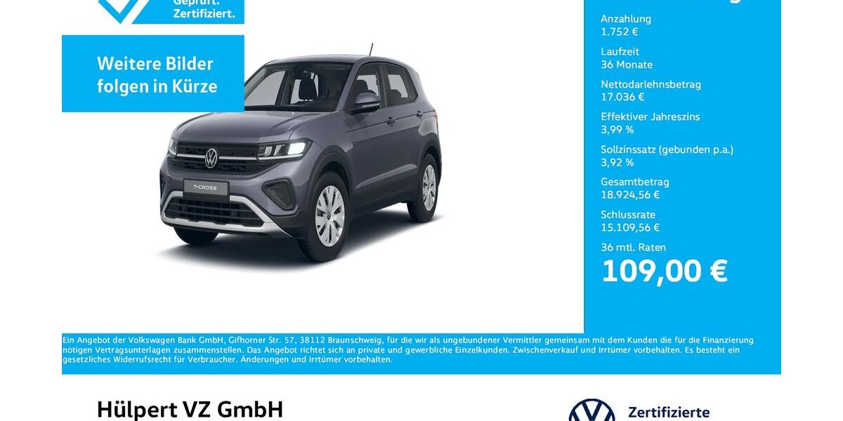 VW T-Cross 11.152 km 18.788 &euro; Dortmund 44141