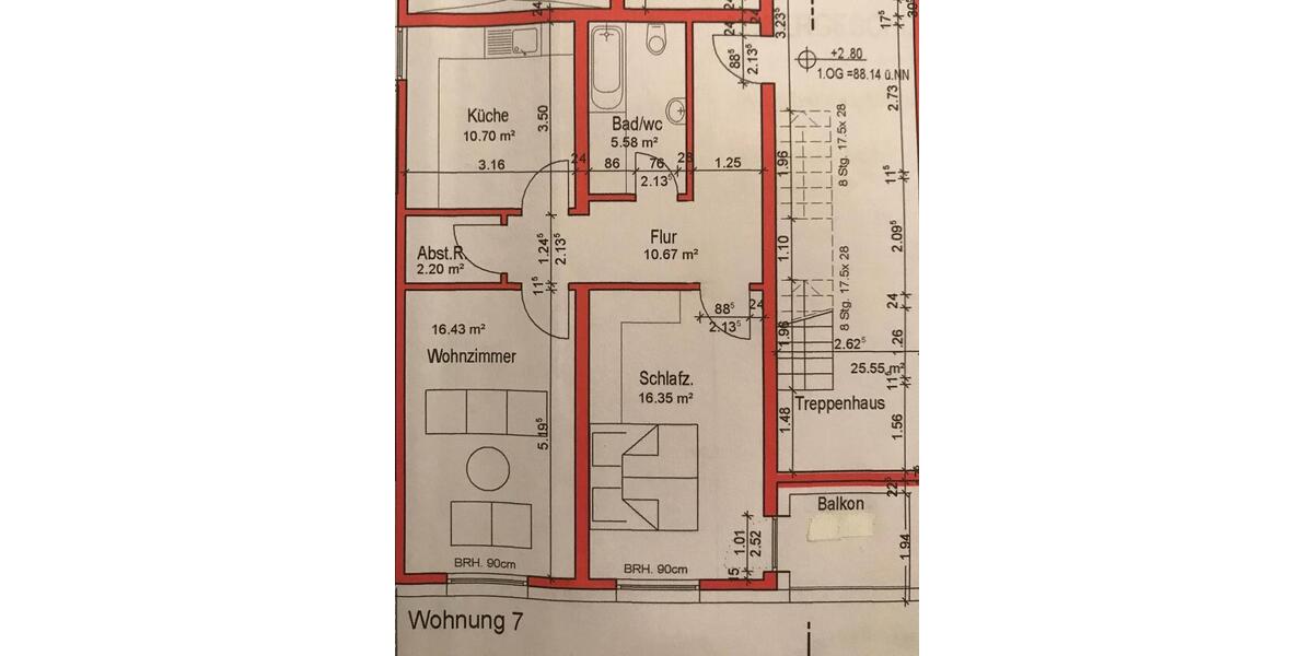 Etagenwohnung Dortmund Eving - 2 Zimmer, 65 m&sup2;, 900&euro; | Angebot:25931899