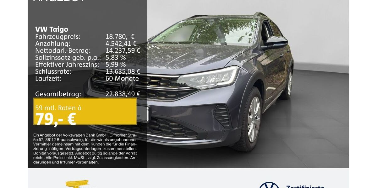 VW Taigo 14.091 km 18.780 &euro; Oberhausen 46047