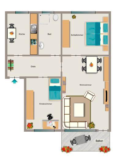 Etagenwohnung Recklinghausen König Ludwig - 3.5 Zimmer, 60 m&sup2;, 540&euro; | Angebot:25956803