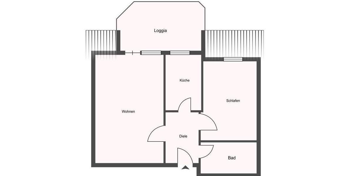 Etagenwohnung Hagen Hochschulviertel - 2 Zimmer, 60 m&sup2;, 132.000&euro; | Angebot:25780499