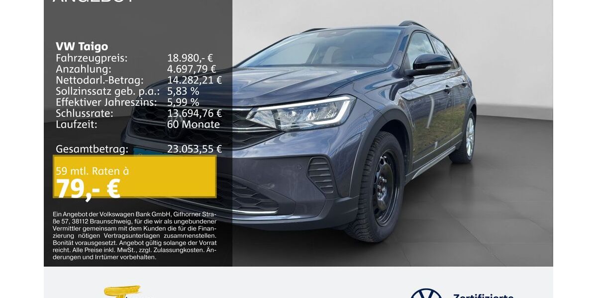 VW Taigo 8.558 km 18.980 &euro; Oberhausen 46047