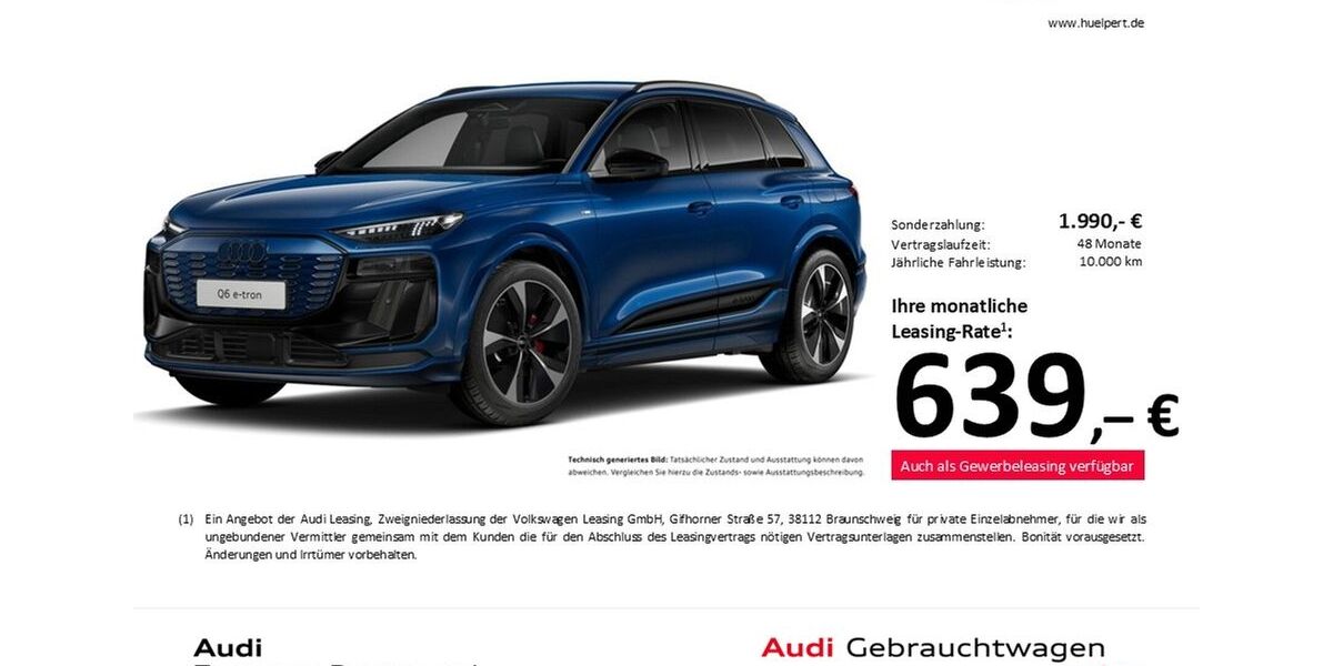 Audi Q6 e-tron 9.627 km 72.284 &euro; Dortmund 44143