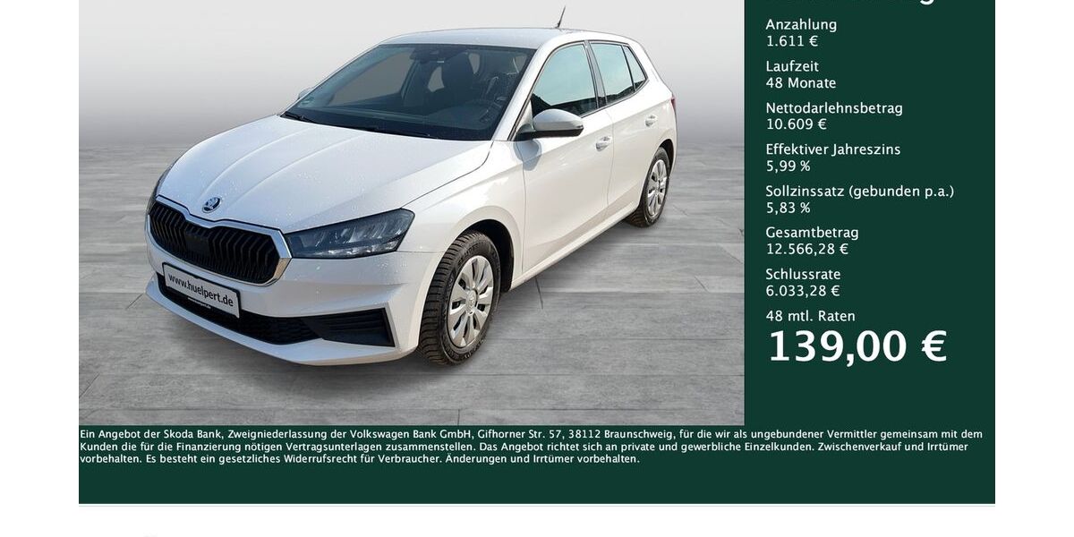 Skoda Fabia 91.039 km 11.980 &euro; Dortmund 44269