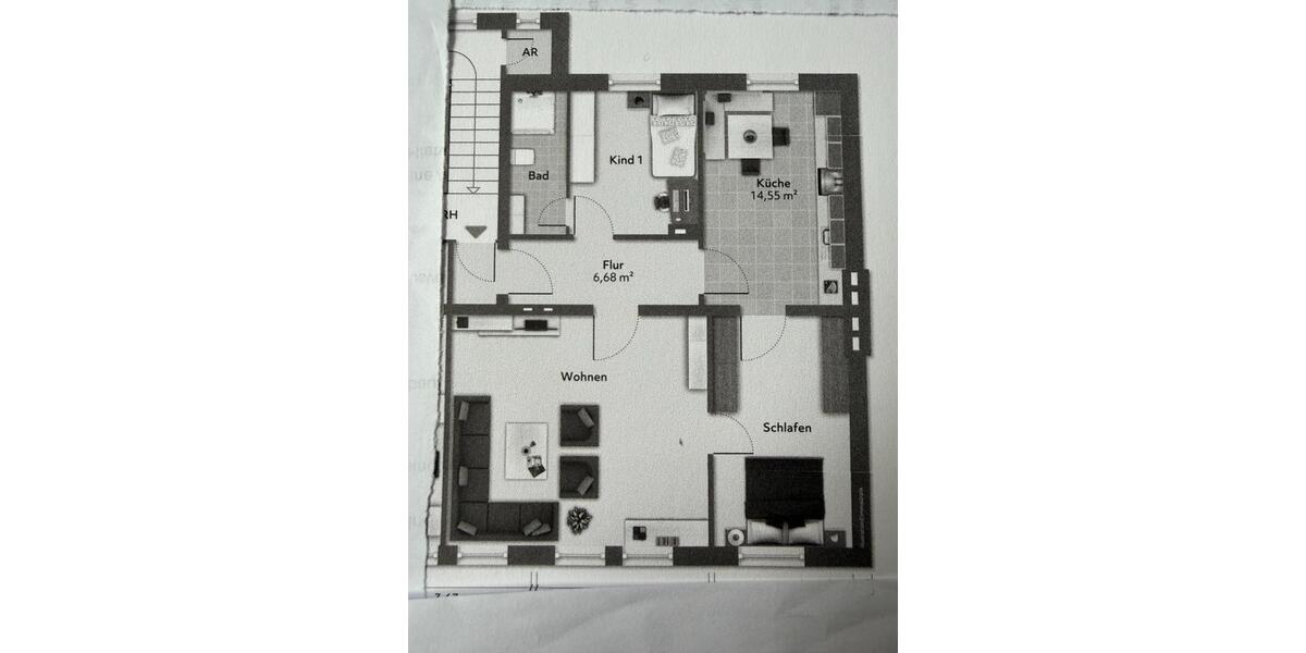 Etagenwohnung Dortmund Innenstadt Nord - 3 Zimmer, 65 m&sup2;, 750&euro; | Angebot:25219274