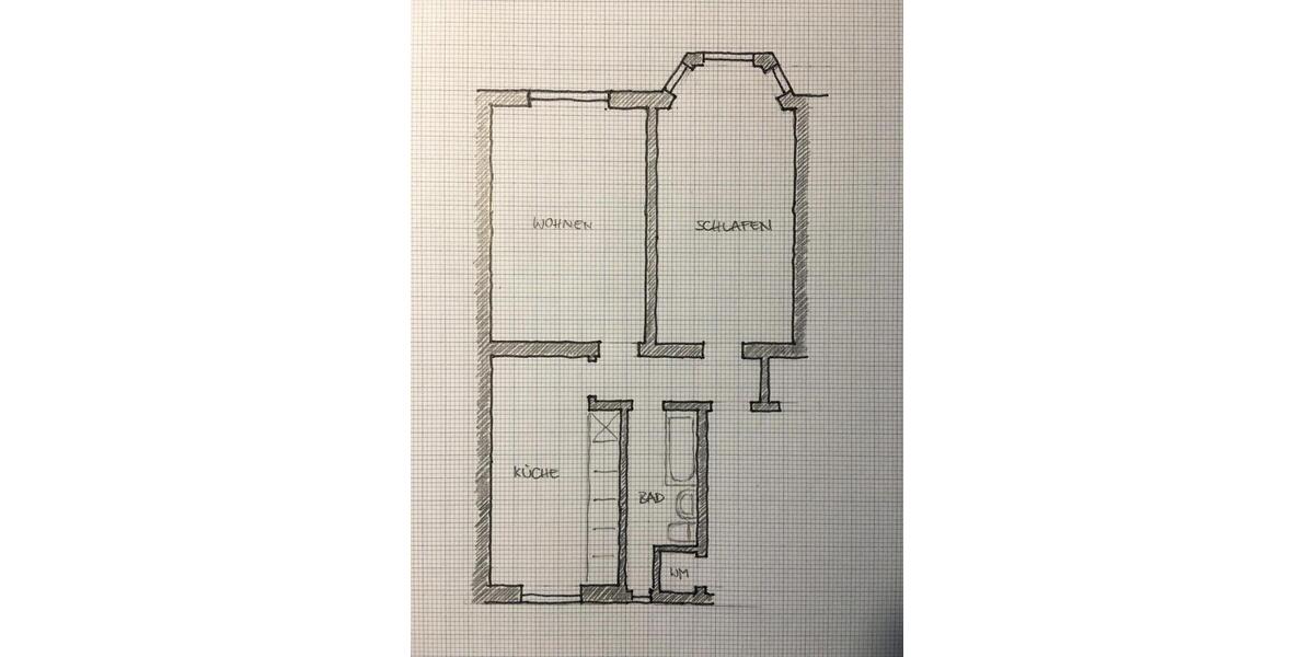 Etagenwohnung Wuppertal Sedansberg - 2 Zimmer, 62 m&sup2;, 435&euro; | Angebot:25942479
