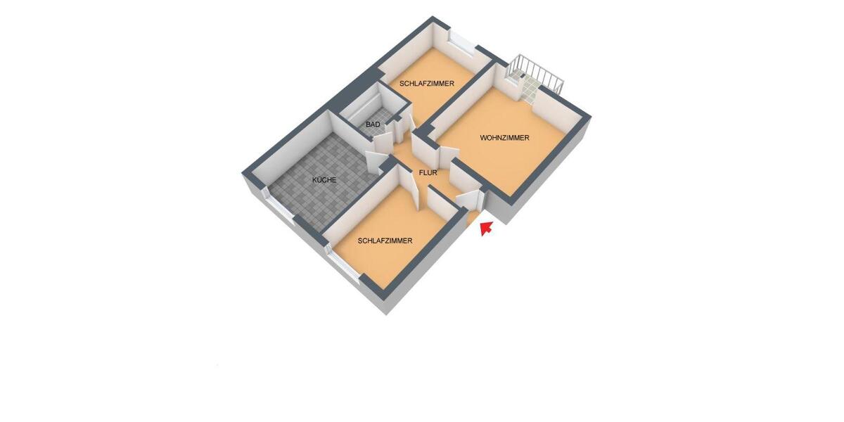 Etagenwohnung Wuppertal Gemarkung Langerfeld - 3 Zimmer, 77 m&sup2;, 669&euro; | Angebot:26422002
