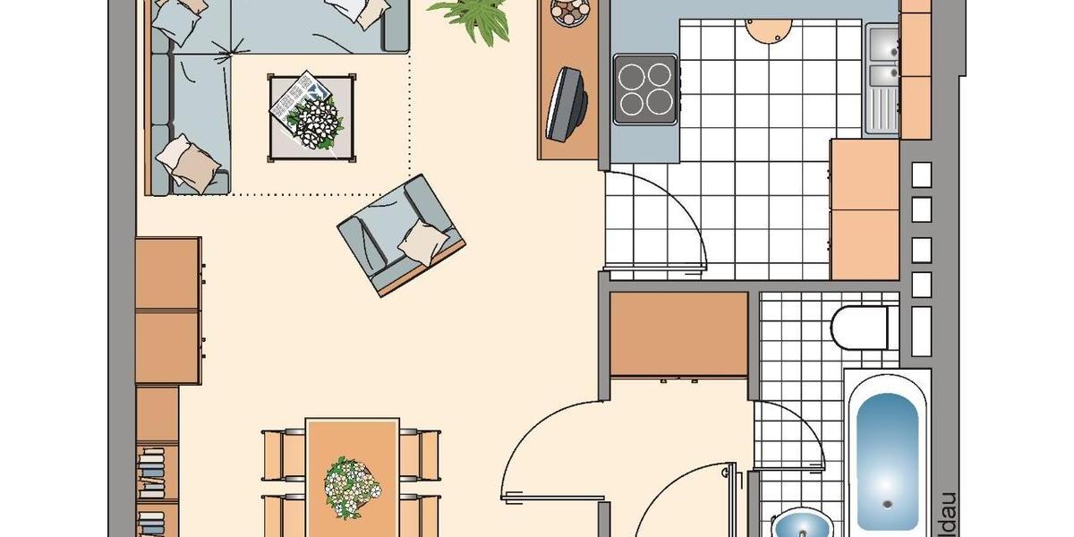 Erdgeschoßwohnung Essen Stadtbezirk VI - 1 Zimmer, 34 m&sup2;, 359&euro; | Angebot:25901481