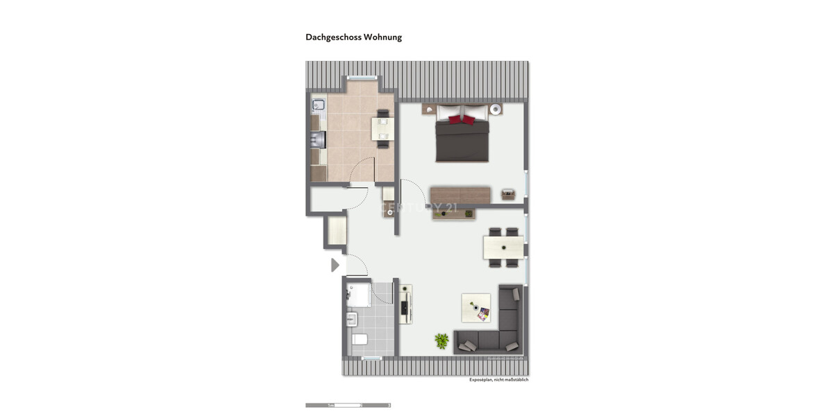 *Renovierungsobjekt* - Kapitalanlage mit Potenzial: Dachgeschosswohnung in begehrter Wohngegend - Etagenwohnung Dortmund Aplerbeck | Angebot:23653850