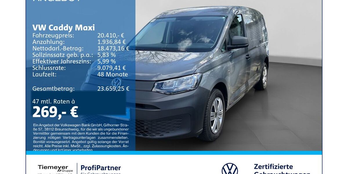 VW Caddy 47.869 km 20.410 &euro; Recklinghausen 45663