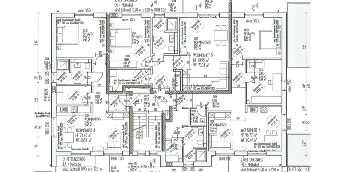 Etagenwohnung Holzwickede - 2.5 Zimmer, 73 m&sup2;, 1.100&euro; | Angebot:25084983