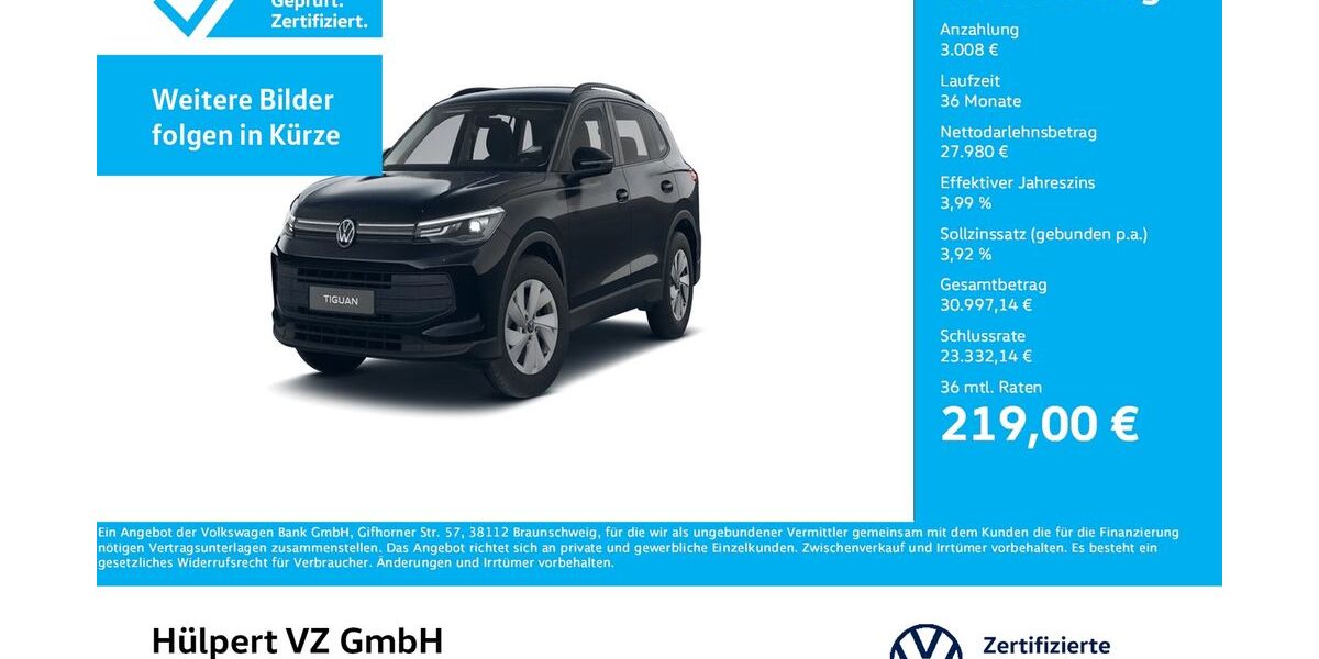 VW Tiguan 10.529 km 30.988 &euro; Dortmund 44141