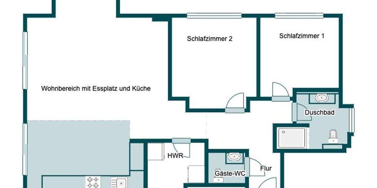 Etagenwohnung Schwerte - 3 Zimmer, 101 m&sup2;, 299.000&euro; | Angebot:25749982