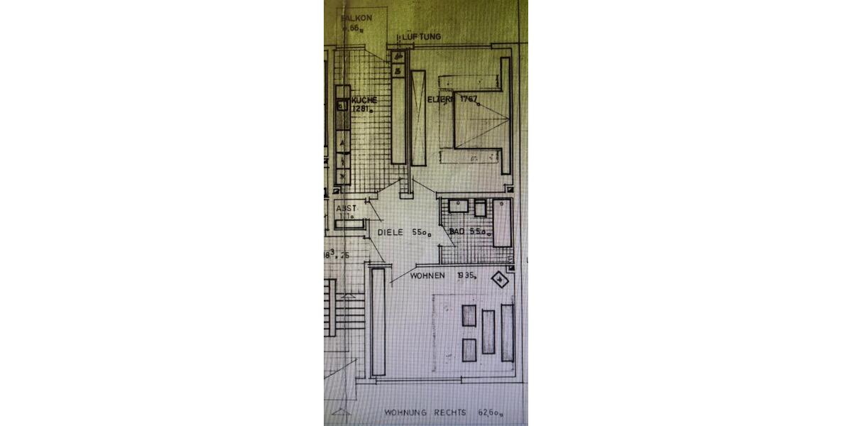 Etagenwohnung Gelsenkirchen Resse - 2 Zimmer, 63 m&sup2;, 490&euro; | Angebot:26351656