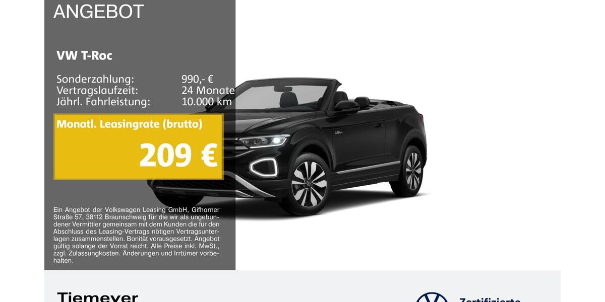 VW T-Roc 24.504 km 24.190 &euro; Bochum 44892