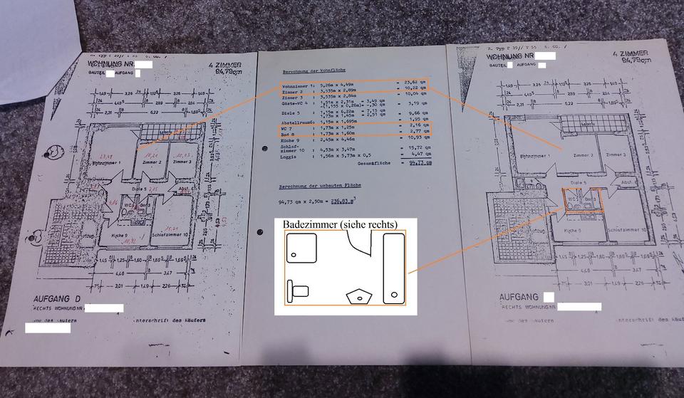 Etagenwohnung Essen Stadtbezirk IX - 3 Zimmer, 95 m&sup2;, 139.999&euro; | Angebot:27258735
