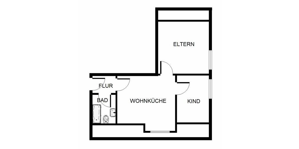 Dachgeschoßwohnung Essen Stadtbezirk VI - 2 Zimmer, 38 m&sup2;, 424&euro; | Angebot:25871627