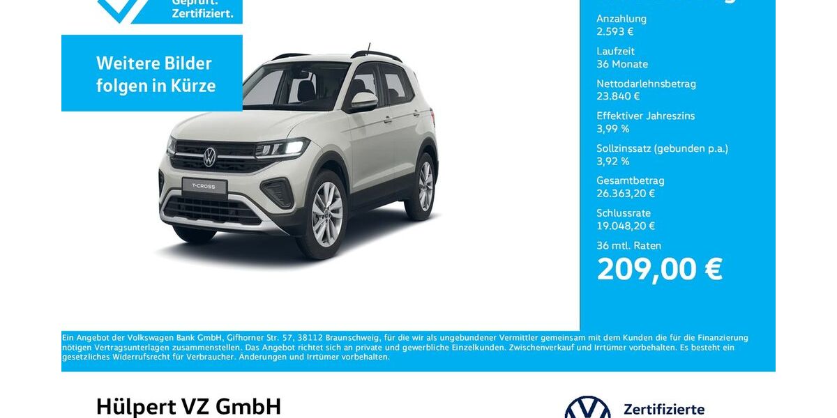 VW T-Cross 8.296 km 26.433 &euro; Dortmund 44141