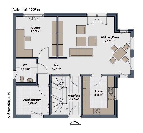 Einfamilienhaus Essen Stadtbezirk IV - 5 Zimmer, 140 m&sup2;, 1.800&euro; | Angebot:26664396