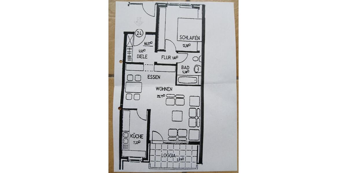 Erdgeschoßwohnung Marl Alt-Marl - 2 Zimmer, 67 m&sup2;, 500&euro; | Angebot:25887291