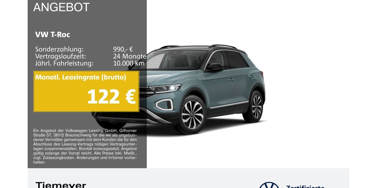 VW T-Roc 25.222 km 23.970 &euro; Bochum 44892