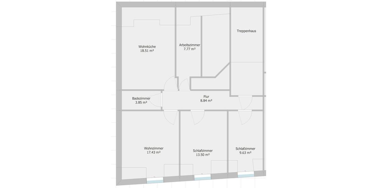Dachgeschoßwohnung Herne Eickel - 3.5 Zimmer, 80 m&sup2;, 560&euro; | Angebot:26442292