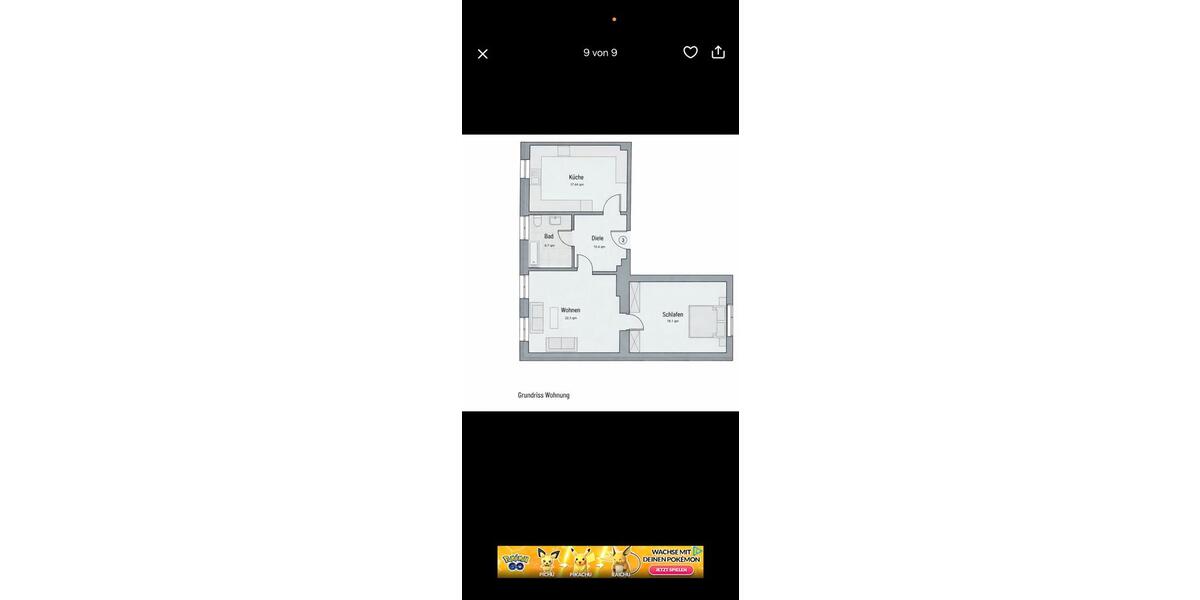Etagenwohnung Gelsenkirchen Ückendorf - 2 Zimmer, 78 m&sup2;, 841&euro; | Angebot:25963750