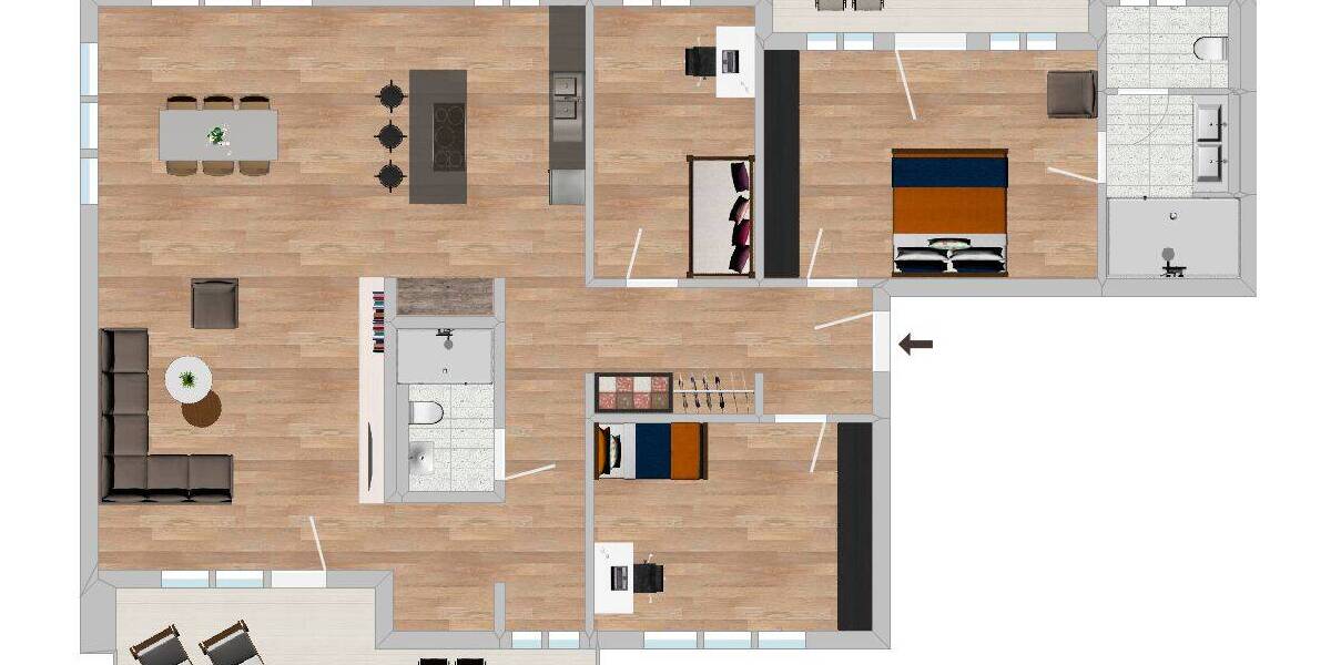 Etagenwohnung Mülheim Speldorf - 4 Zimmer, 142 m&sup2;, 815.200&euro; | Angebot:26017217