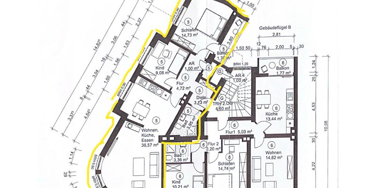 Etagenwohnung Hagen Hagen-Mitte - 3.5 Zimmer, 77 m&sup2;, 780&euro; | Angebot:25794787
