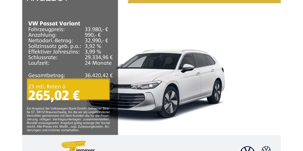VW Passat Variant 29.903 km 33.450 &euro; Marl 45770