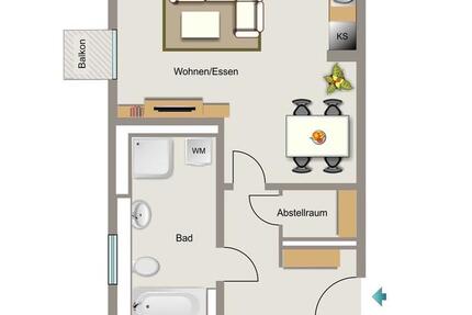 Wohnung Bochum Wiemelhausen - 2 Zimmer, 66 m&sup2;, 960&euro; | Angebot:25050132