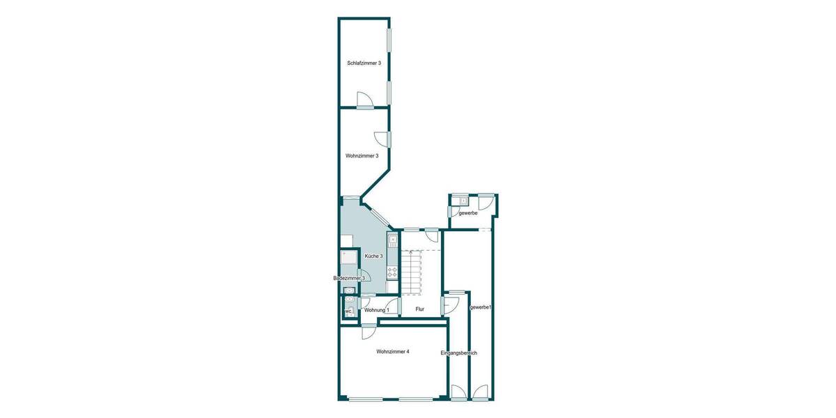Mehrfamilienhaus, Wohnhaus Dortmund Mitte - 1 Zimmer, 283 m&sup2;, 319.000&euro; | Angebot:26608578