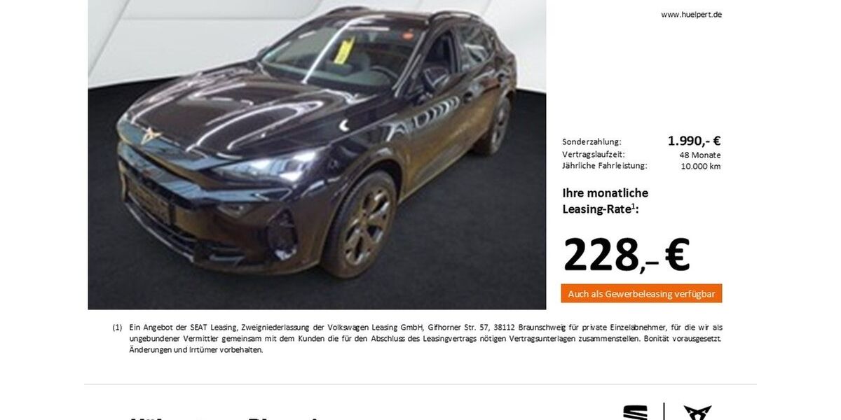 Cupra Formentor 17.468 km 32.222 &euro; Dortmund 44269