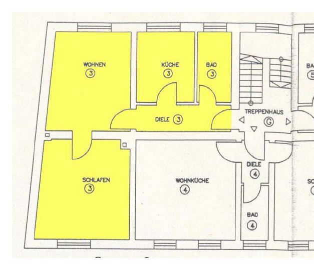 Etagenwohnung Essen Frillendorf - 2 Zimmer, 48 m&sup2;, 60.000&euro; | Angebot:25335100