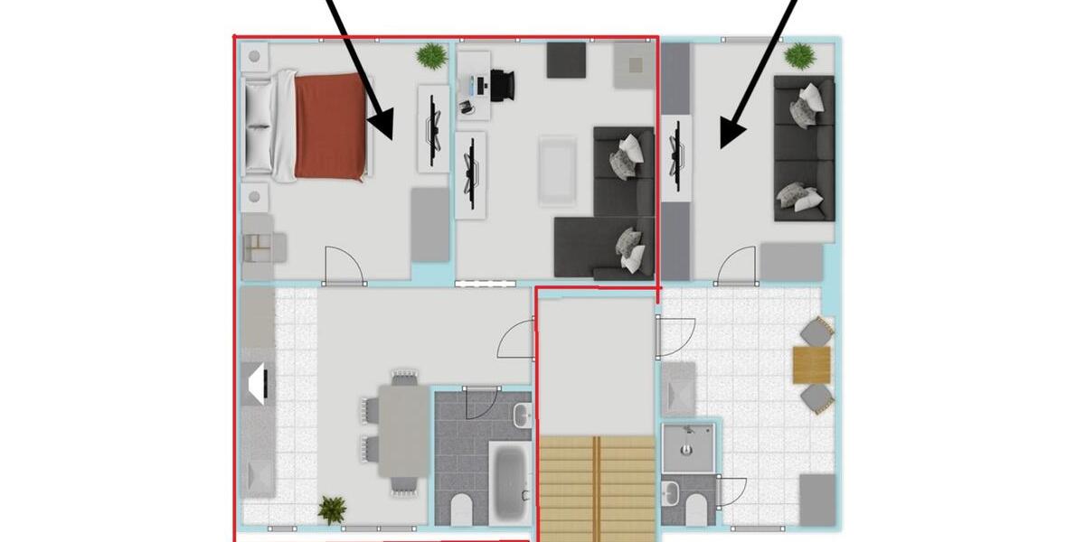 Etagenwohnung Essen Stadtbezirk II - 2 Zimmer, 60 m&sup2;, 950&euro; | Angebot:25916575