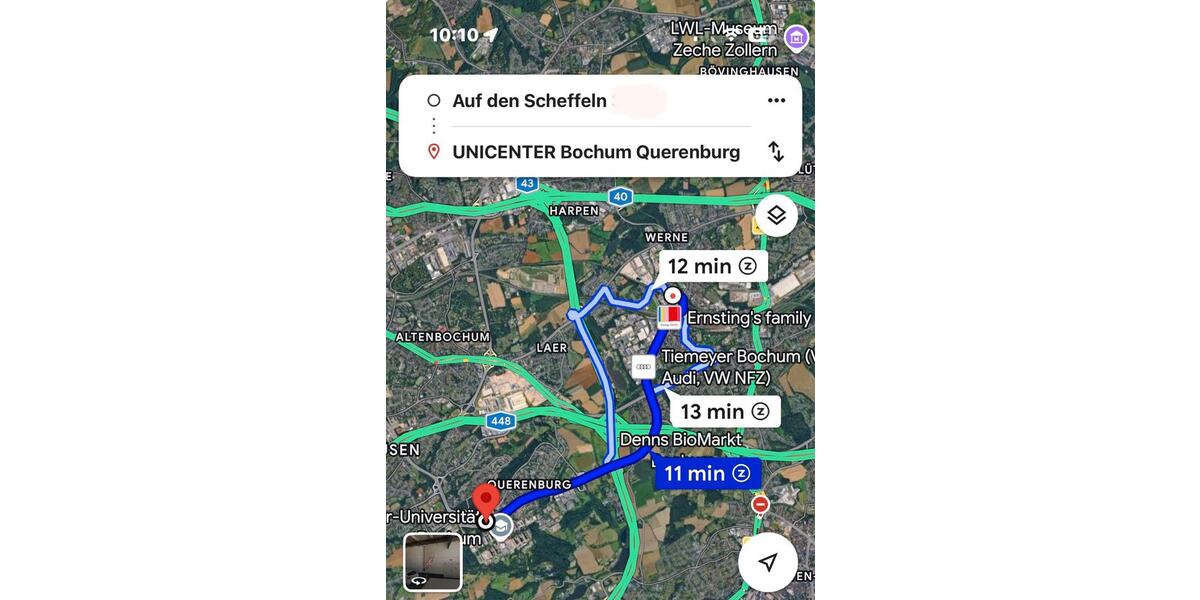 Etagenwohnung Bochum Bochum-Nord - 2 Zimmer, 36 m&sup2;, 450&euro; | Angebot:25903154