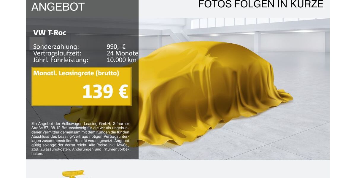 VW T-Roc 26.529 km 22.080 &euro; Marl 45770