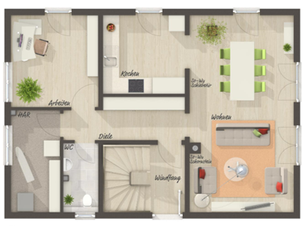 Einfamilienhaus Schwerte - 5 Zimmer, 130 m&sup2;, 289.950&euro; | Angebot:25678538