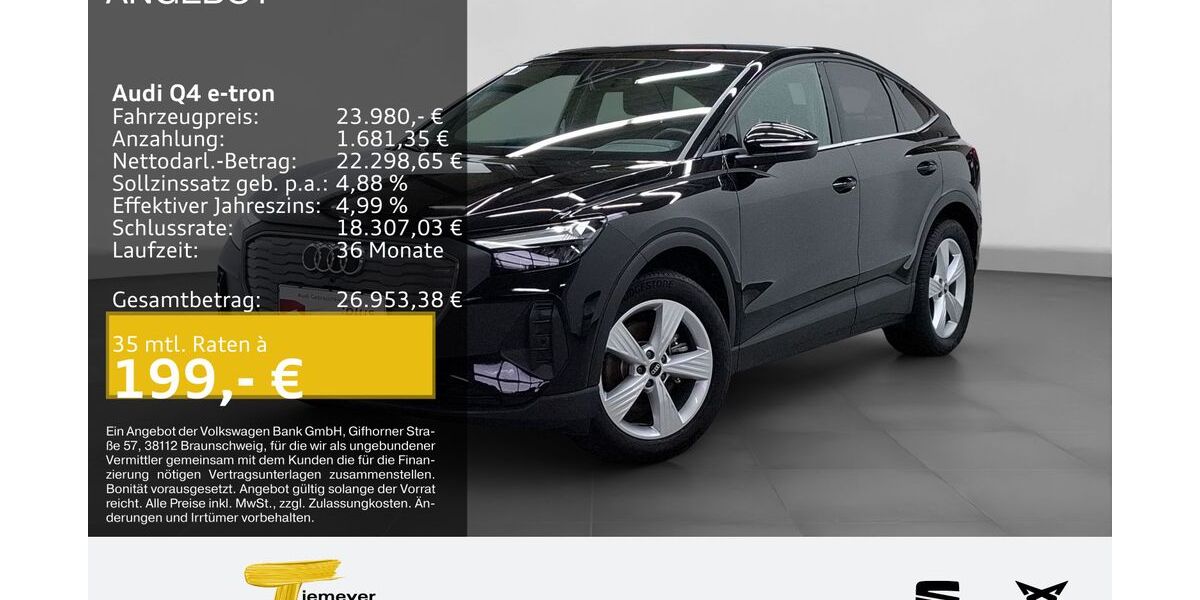 Audi Q4 e-tron 42.506 km 23.980 &euro; Bochum 44809