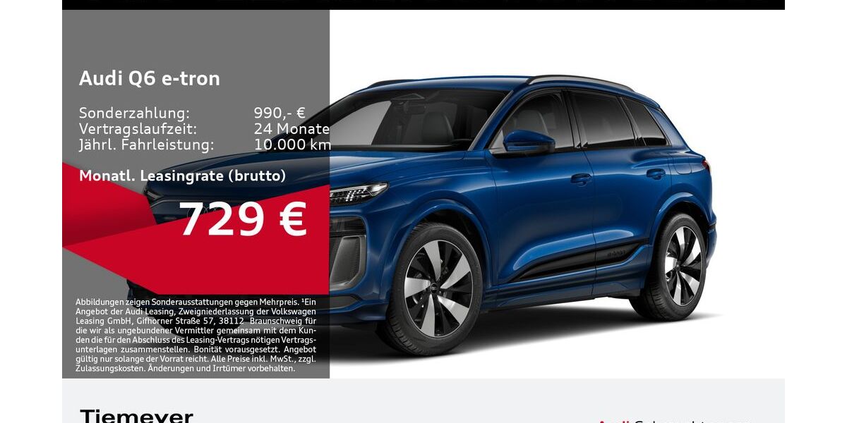 Audi Q6 e-tron 6.198 km 58.870 &euro; Bochum 44809