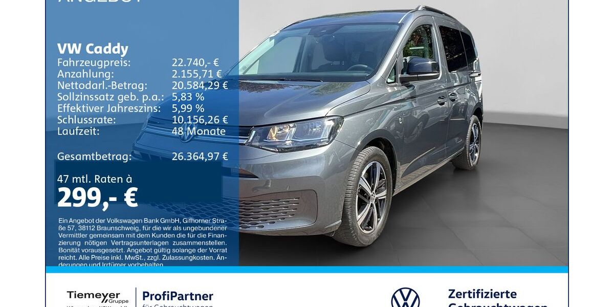 VW Caddy 58.027 km 22.740 &euro; Recklinghausen 45663