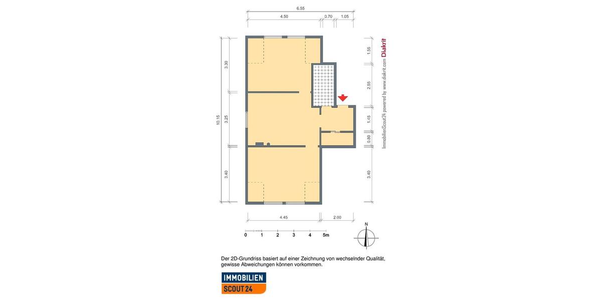 Dachgeschoßwohnung Dortmund Hörde - 3 Zimmer, 52 m&sup2;, 458&euro; | Angebot:26444521