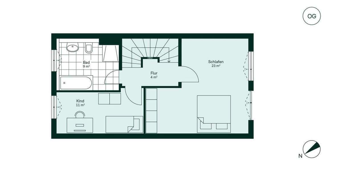 Reihenmittelhaus Heiligenhaus Mitte - 4 Zimmer, 132 m&sup2;, 649.900&euro; | Angebot:25769885