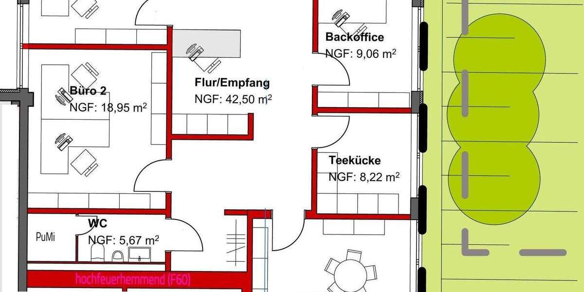 Gewerbeobjekt Holzwickede - 6 Zimmer, 138 m&sup2;, 1.750&euro; | Angebot:25689723