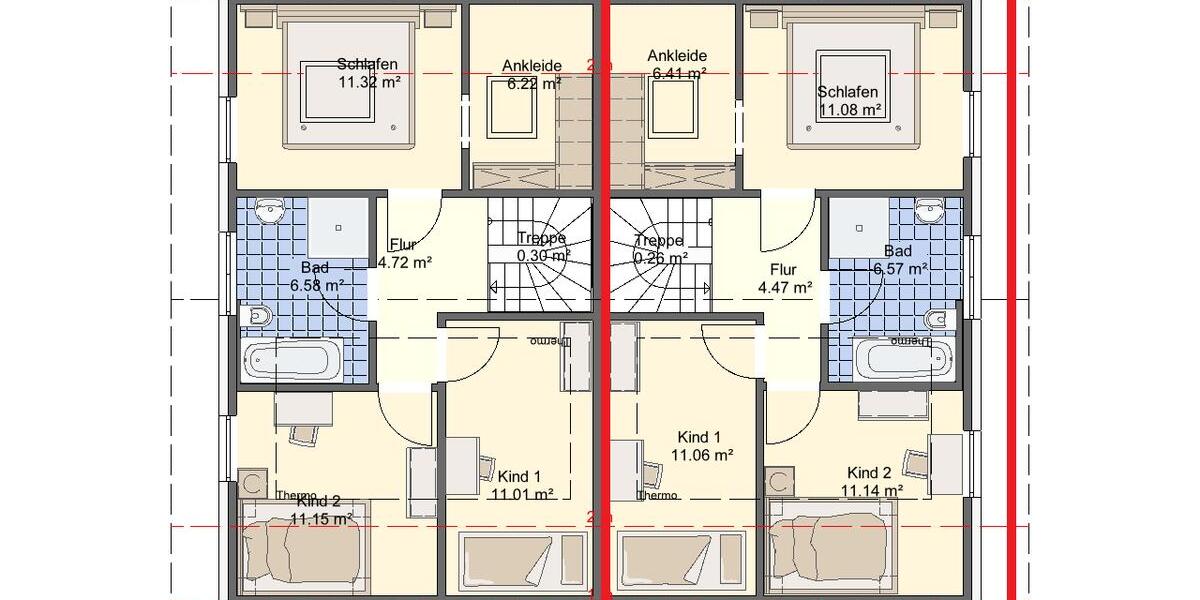 Doppelhaushälfte Gladbeck Alt-Rentfort - 5 Zimmer, 110 m&sup2;, 1.600&euro; | Angebot:26665340