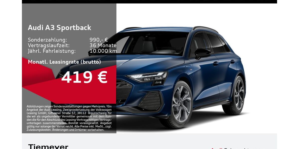 Audi A3 20.812 km 41.610 &euro; Oberhausen 46047