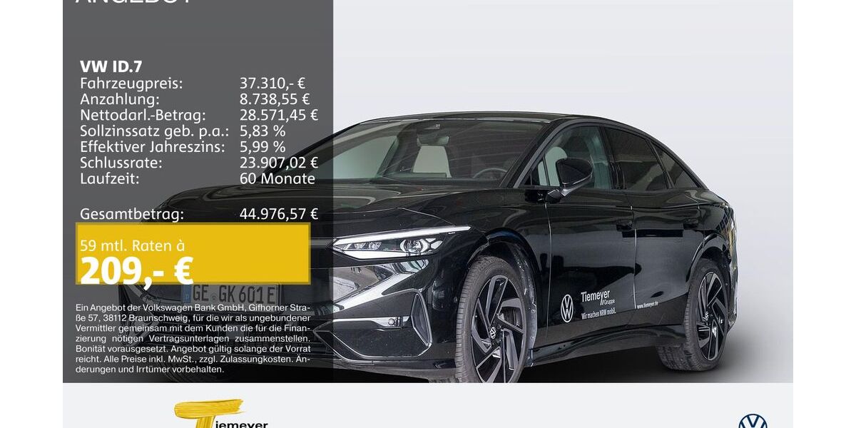 VW ID.7 22.670 km 37.310 &euro; Recklinghausen 45663
