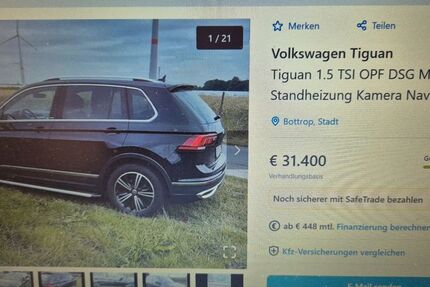 VW Tiguan 25.570 km 30.500 &euro; Bottrop 46244